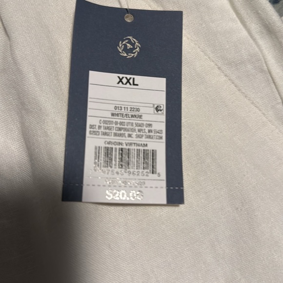 White Drawstring Shorts - Picture 2 of 3